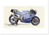 1985 YAMAHA FZR750 (0W74) - Shiseido Tech21 Racing Team / B2版