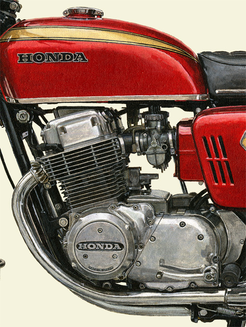 画像: 1969 Honda Dream CB750 Four (K0)